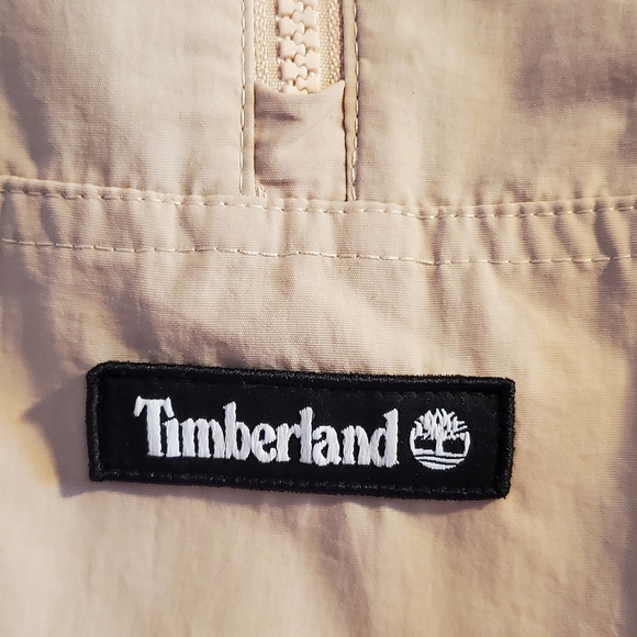 Timberland Water-Repellent Oversized Crop Anorak Jacket • Women's XS • Cream - Picture 3 of 6